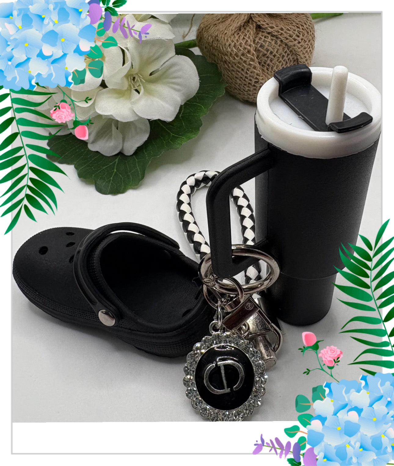 Keychain with Designer Inspired Charm #79