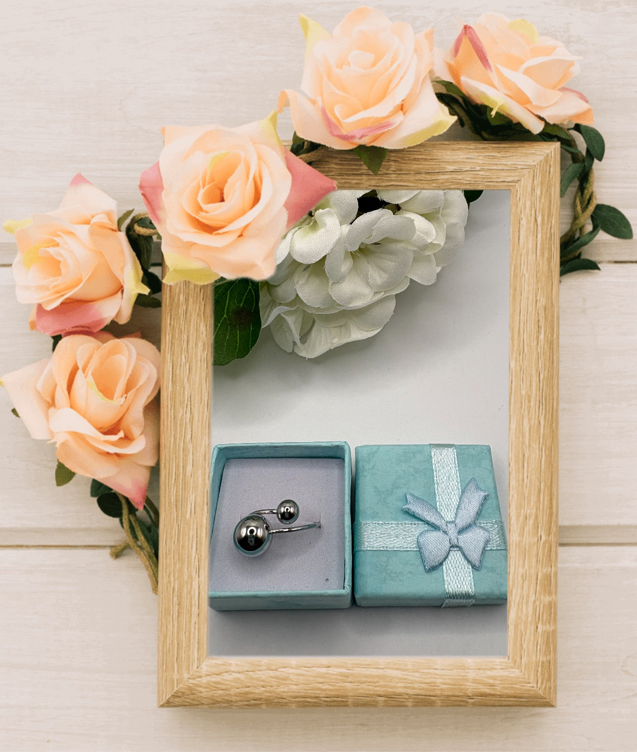 Adjustable Silver Plated Fashion Ring