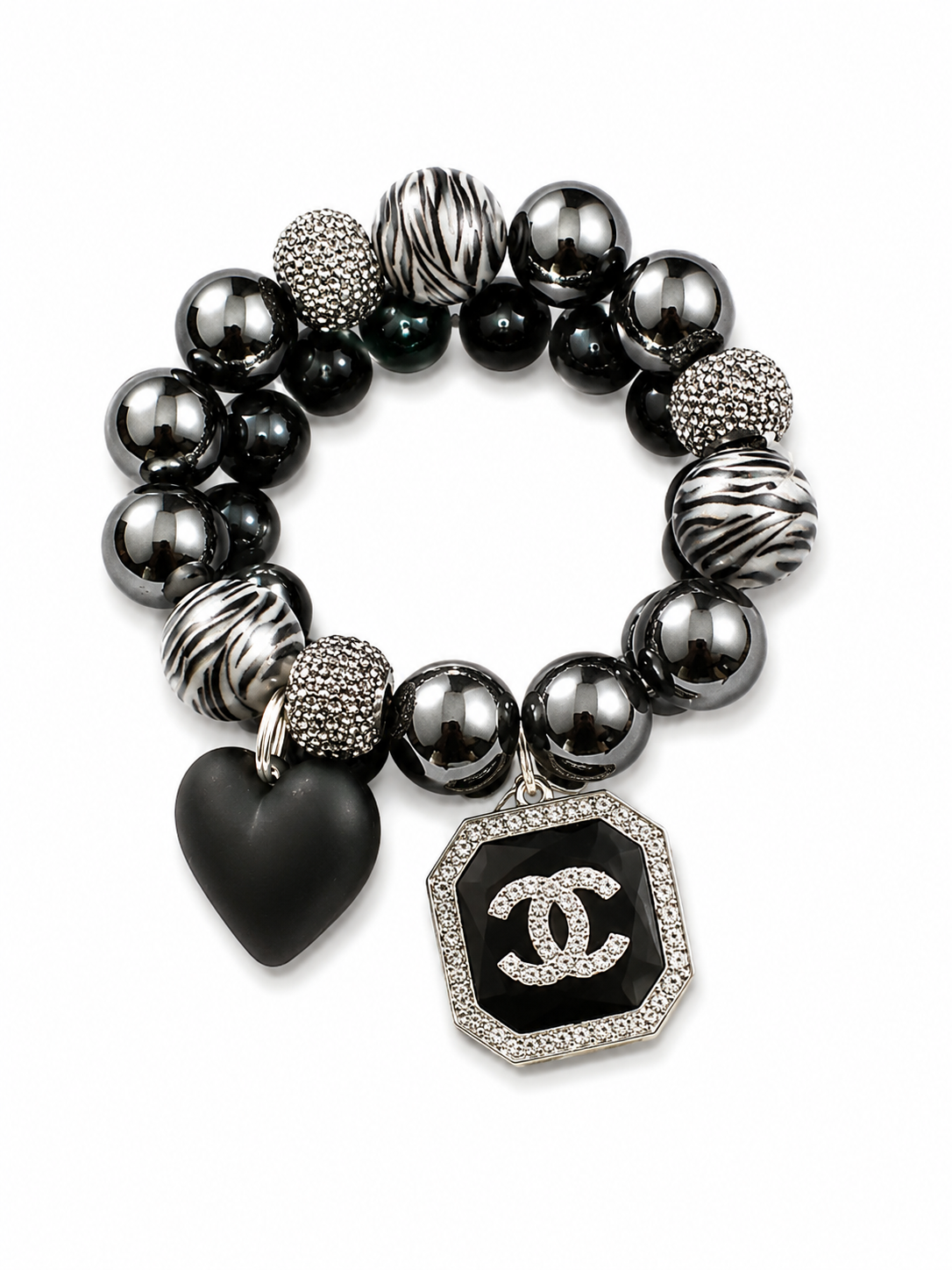 Beaded Bracelets with Designer Inspired Charms