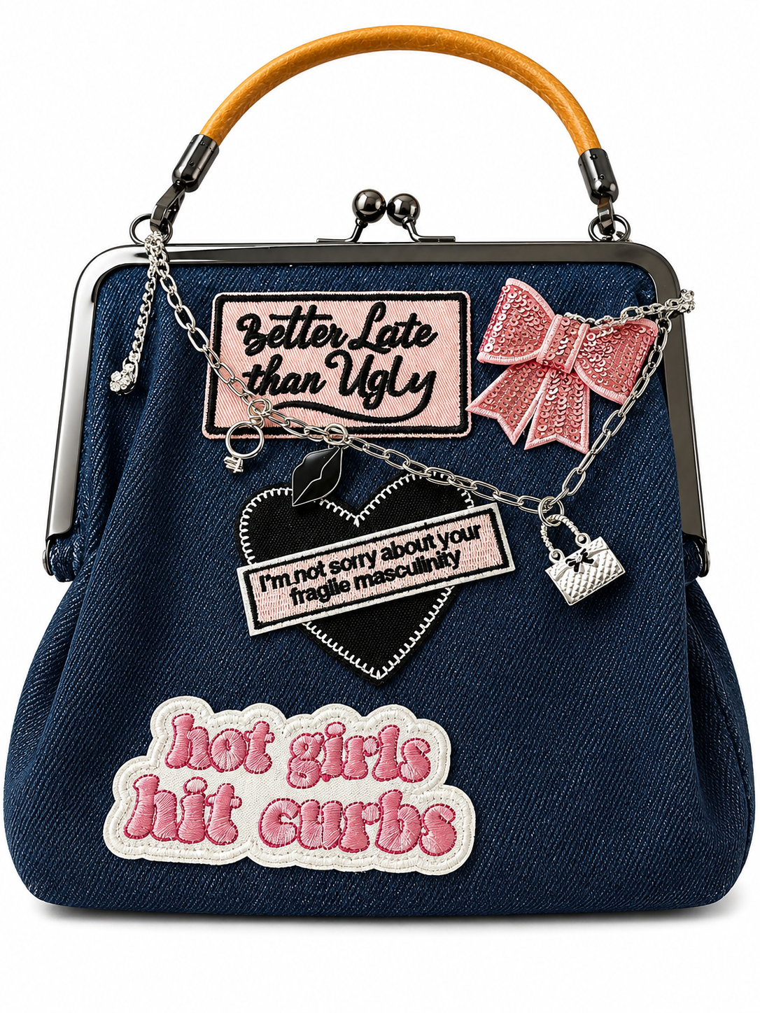 Denim Junk Purse
