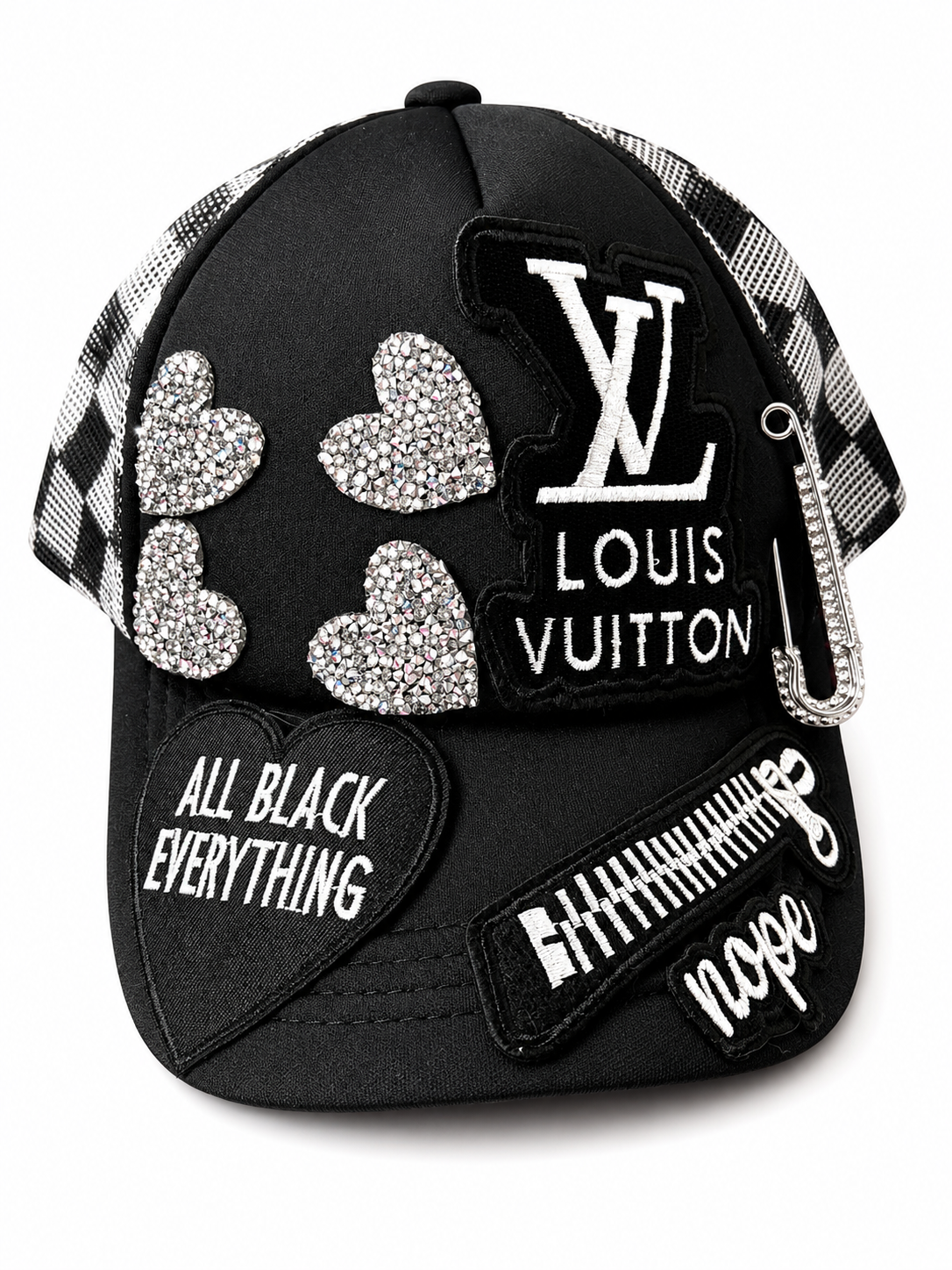Luxury Black Designer Baseball Cap