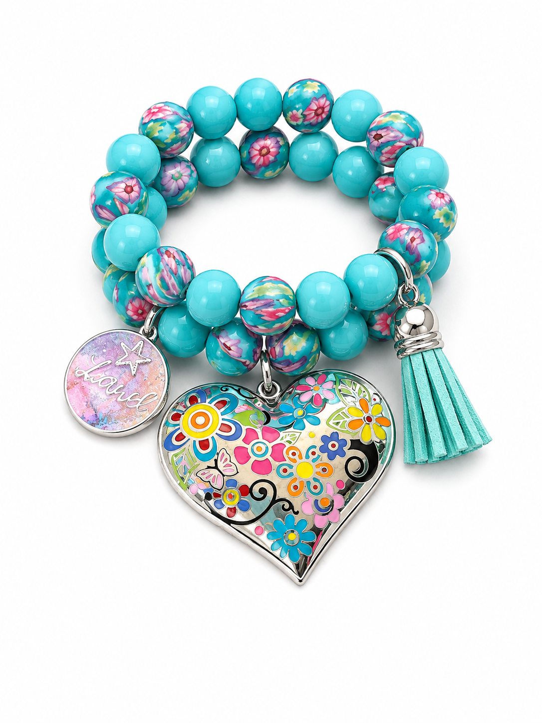 Beaded Charm Bracelet