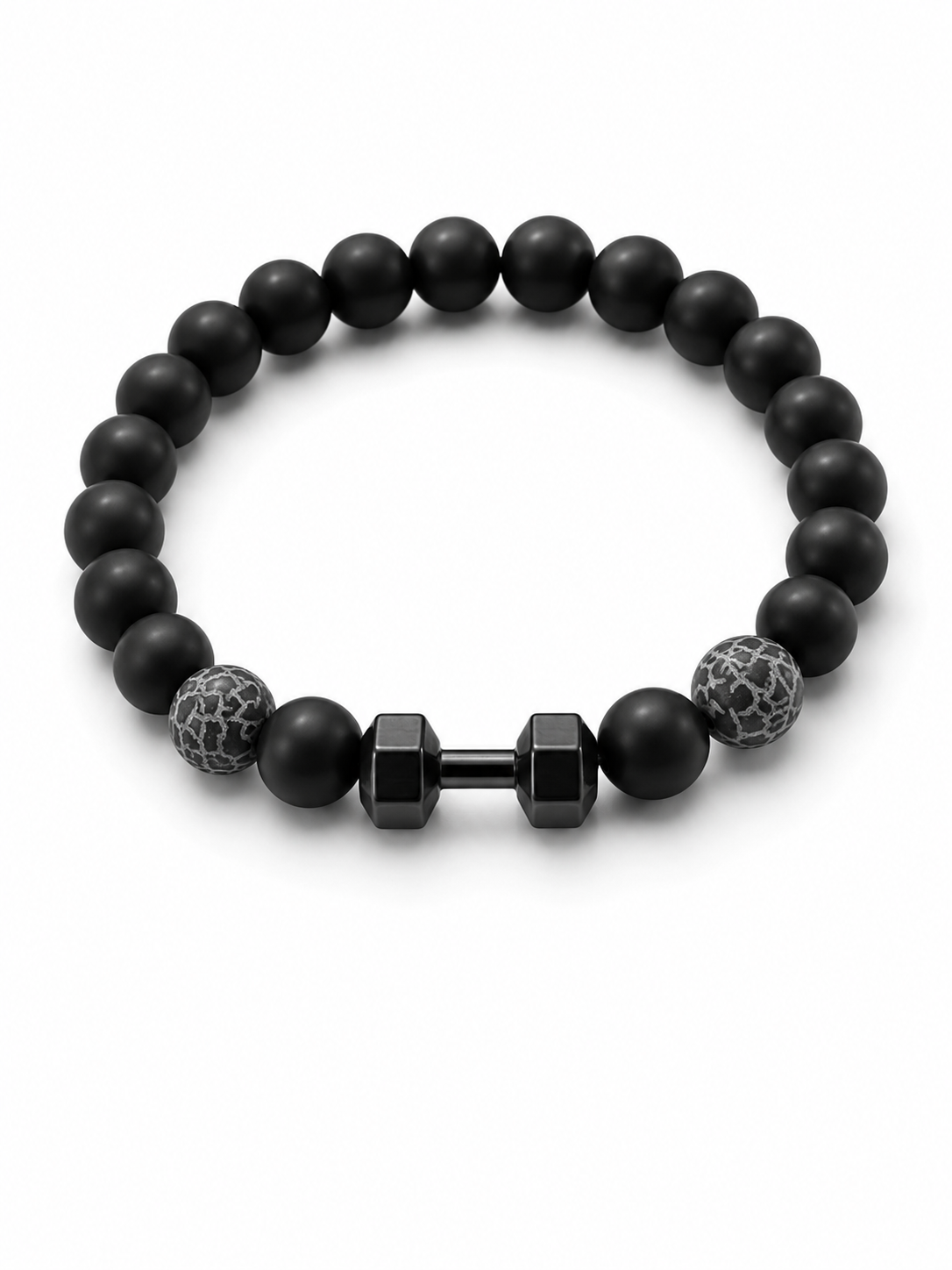 Men’s Black Beaded Bracelet