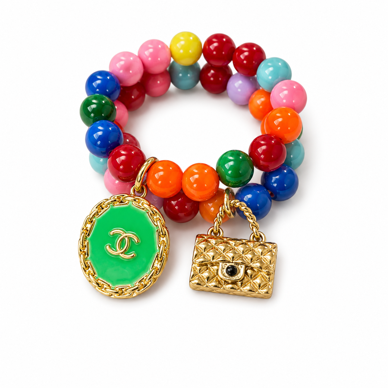 Kids Beaded Charm Bracelet