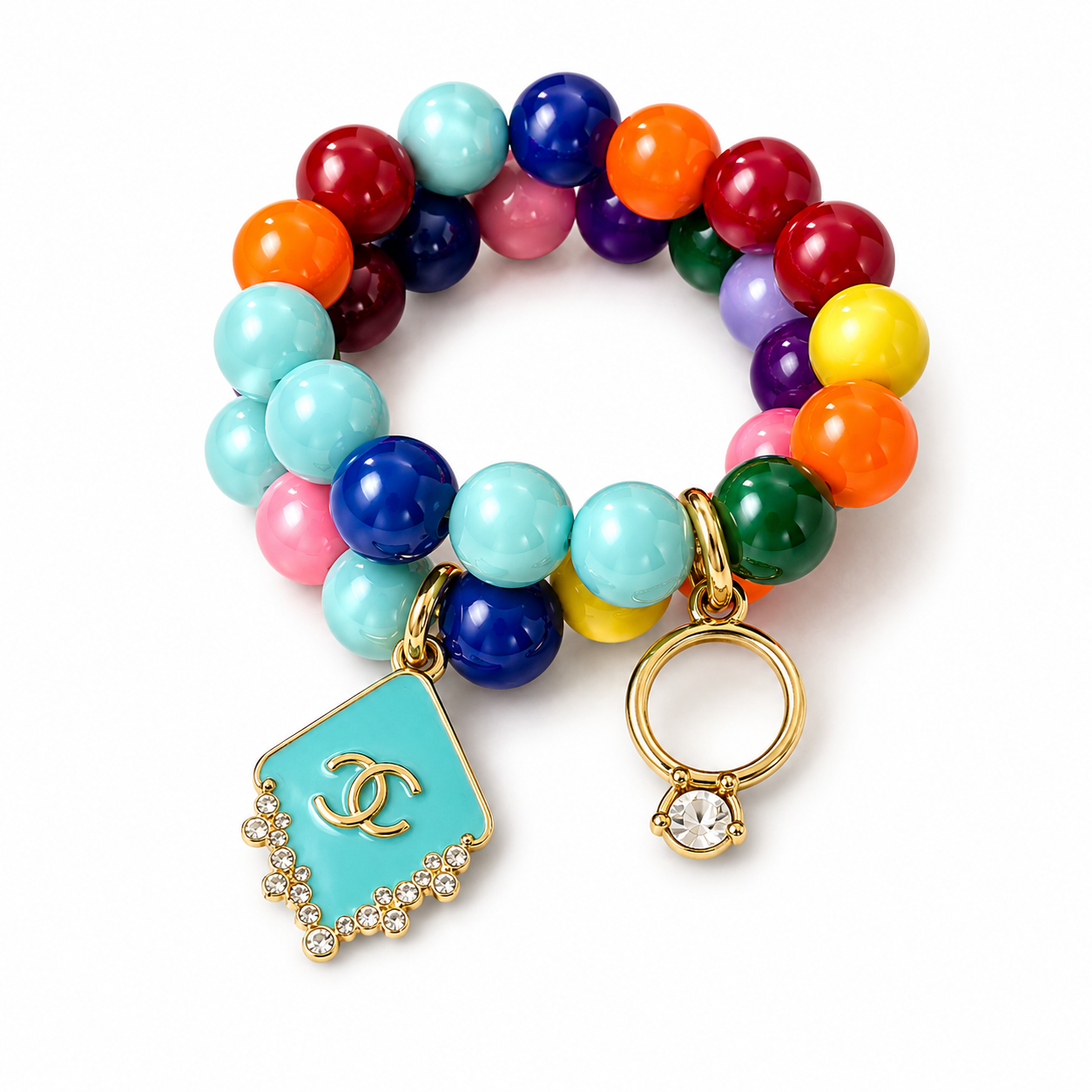Kids Beaded Charm Bracelet
