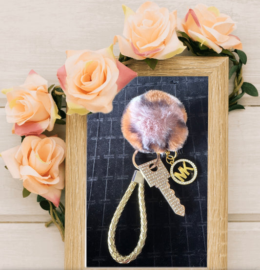 Keychain with Designer Inspired Charm #17