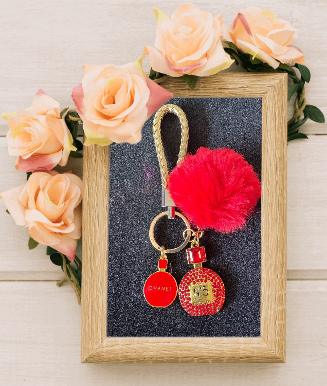 Keychain With Designer Inspired Charm #26