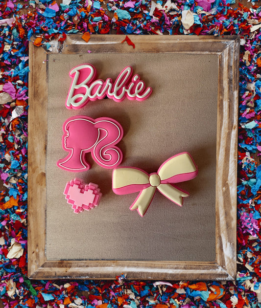 Barbie Croc Charms Dark Pink
