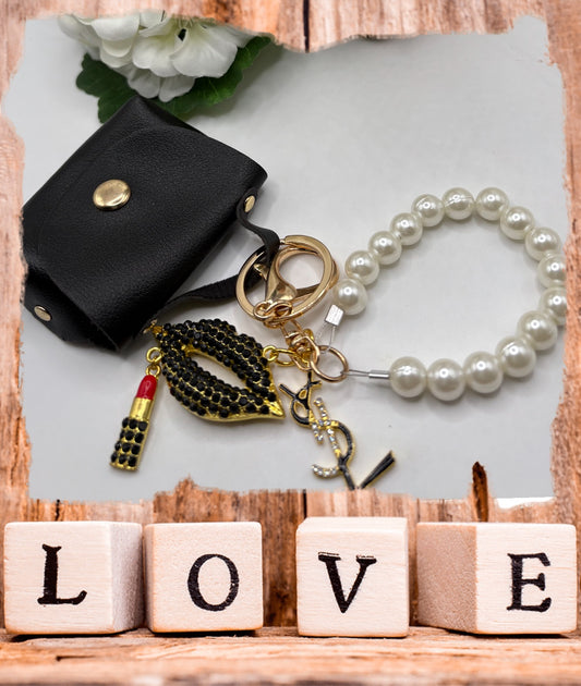 Keychain with Designer Inspired Charm #94