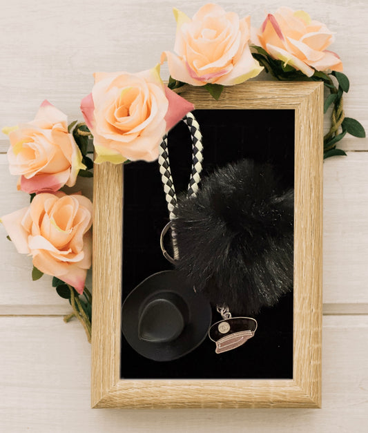 Keychain with Designer Inspired Charm #1
