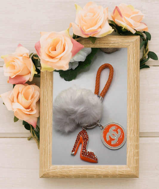 Keychain with Designer Inspired Charm #72