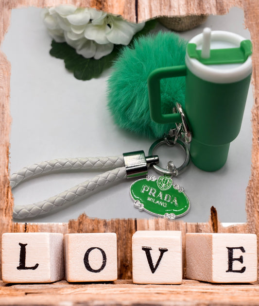 Keychain with Designer Inspired Charm