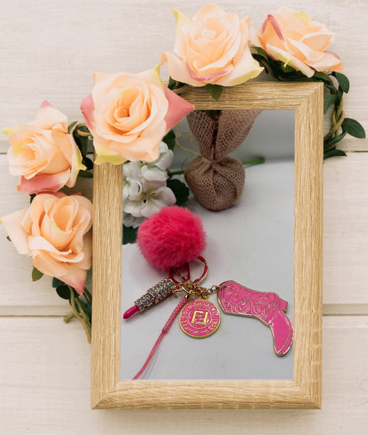 Keychain with Designer Inspired Charm #95
