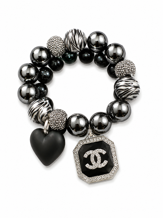 Beaded Bracelets with Designer Inspired Charms