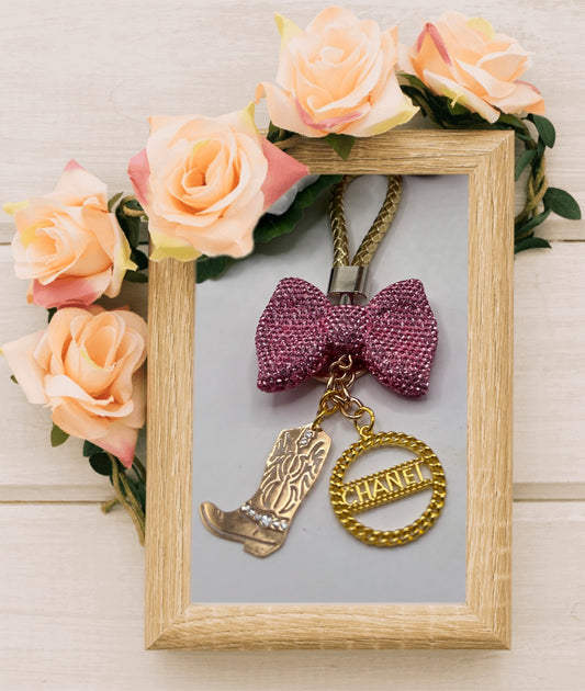 Keychain with Designer Inspired Charm #97