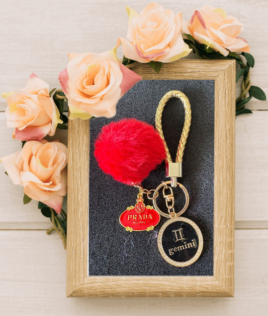 Keychain With Designer Inspired Charm #25