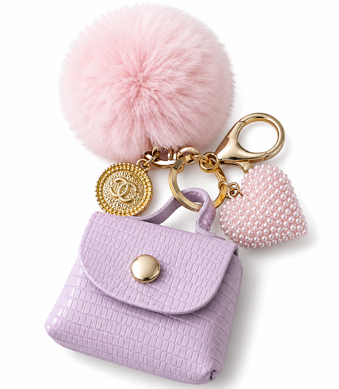 Pastel Charm Keychain Arrangement