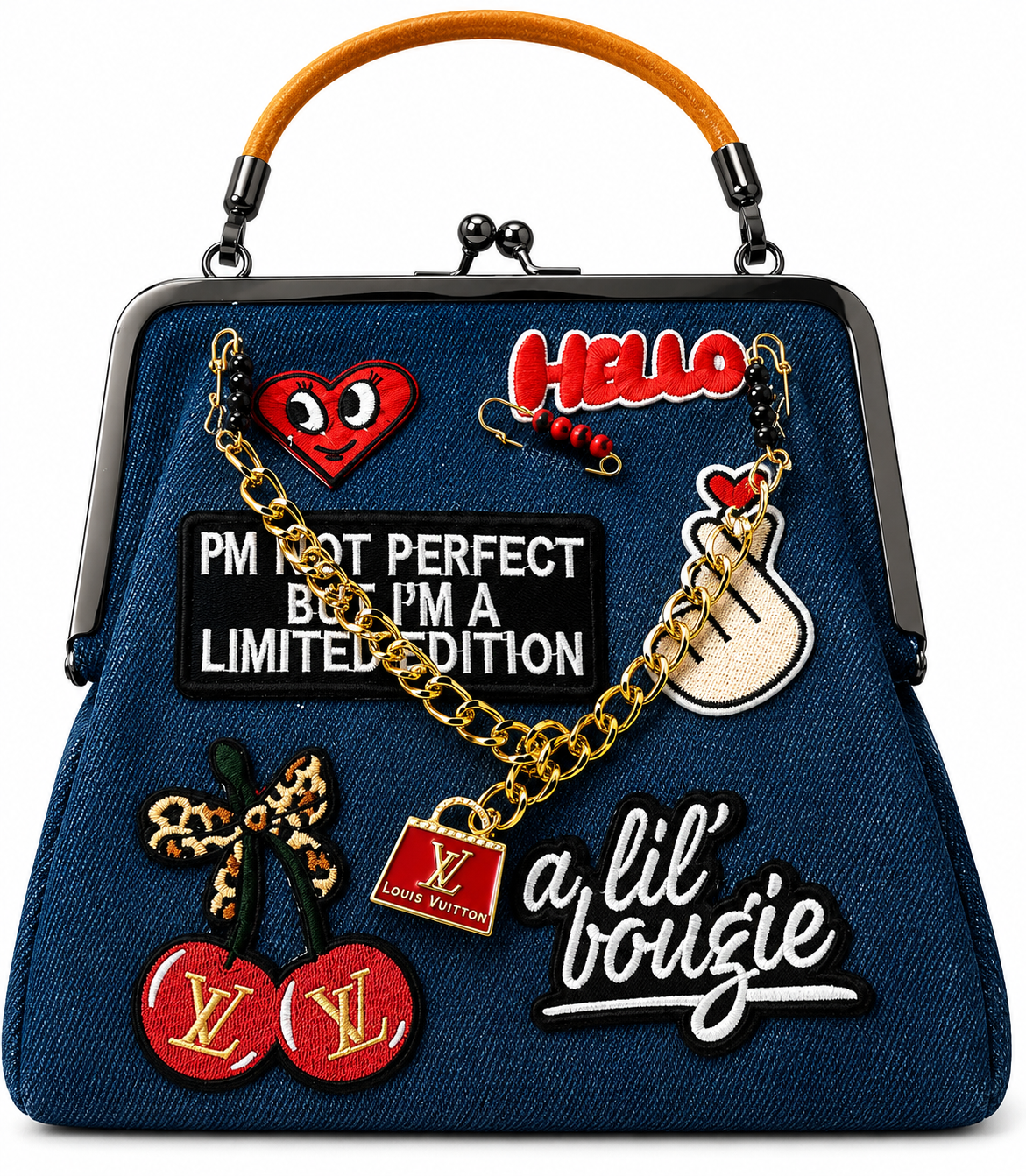 Denim Junk Purse