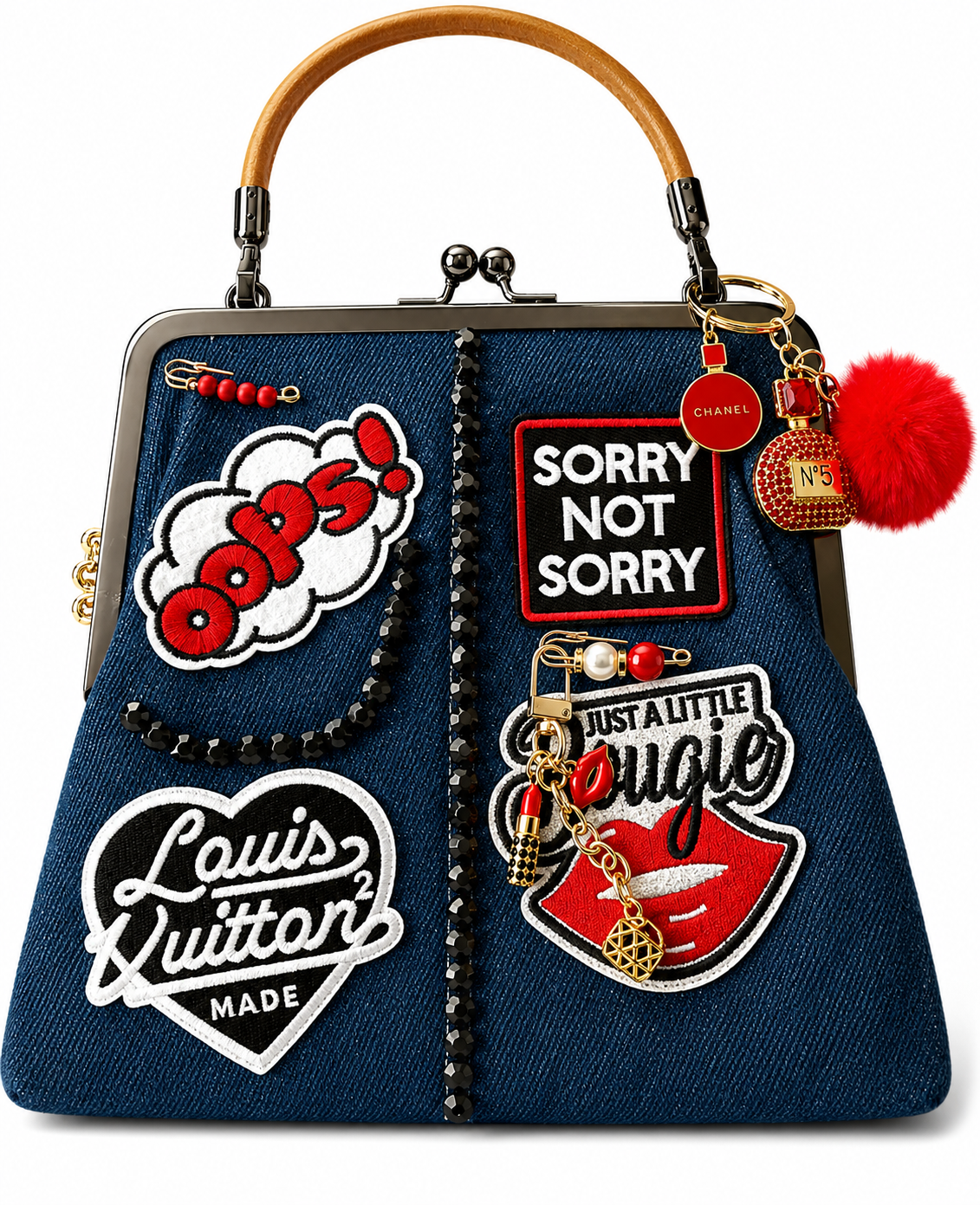 Denim Junk Purse