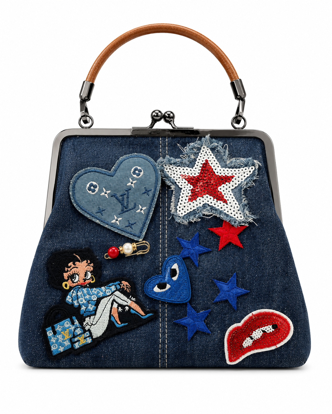 Denim Junk Purse