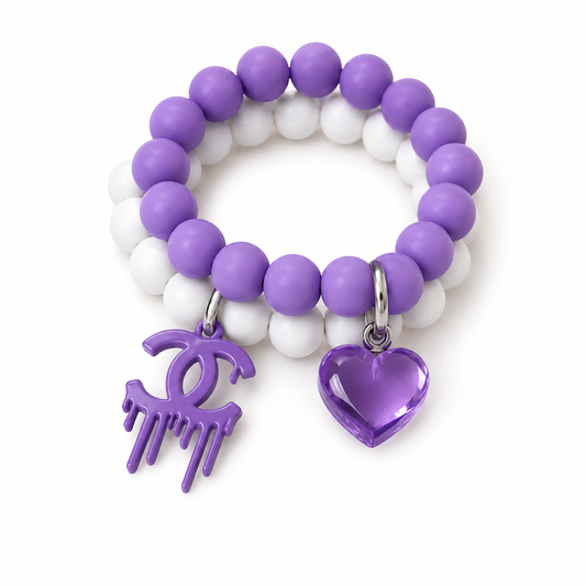 Kids Beaded Charm Bracelet
