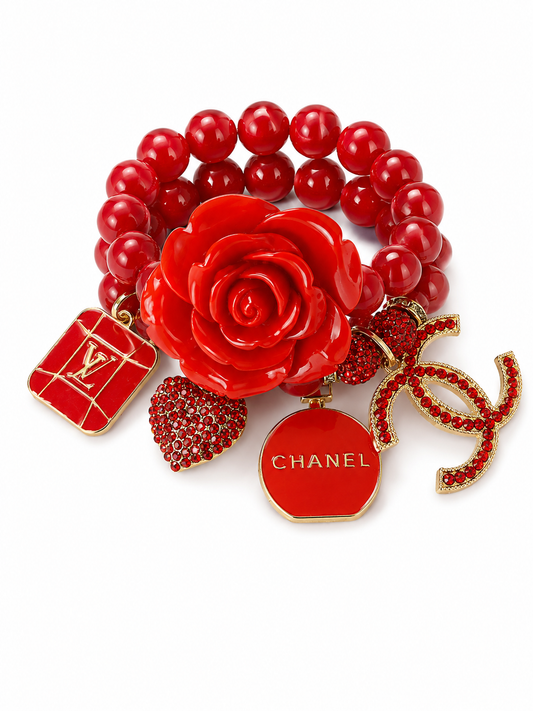 Red Beaded Bracelet